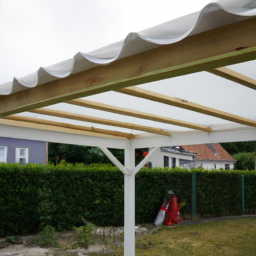 Installation de pergola en PVC Audincourt